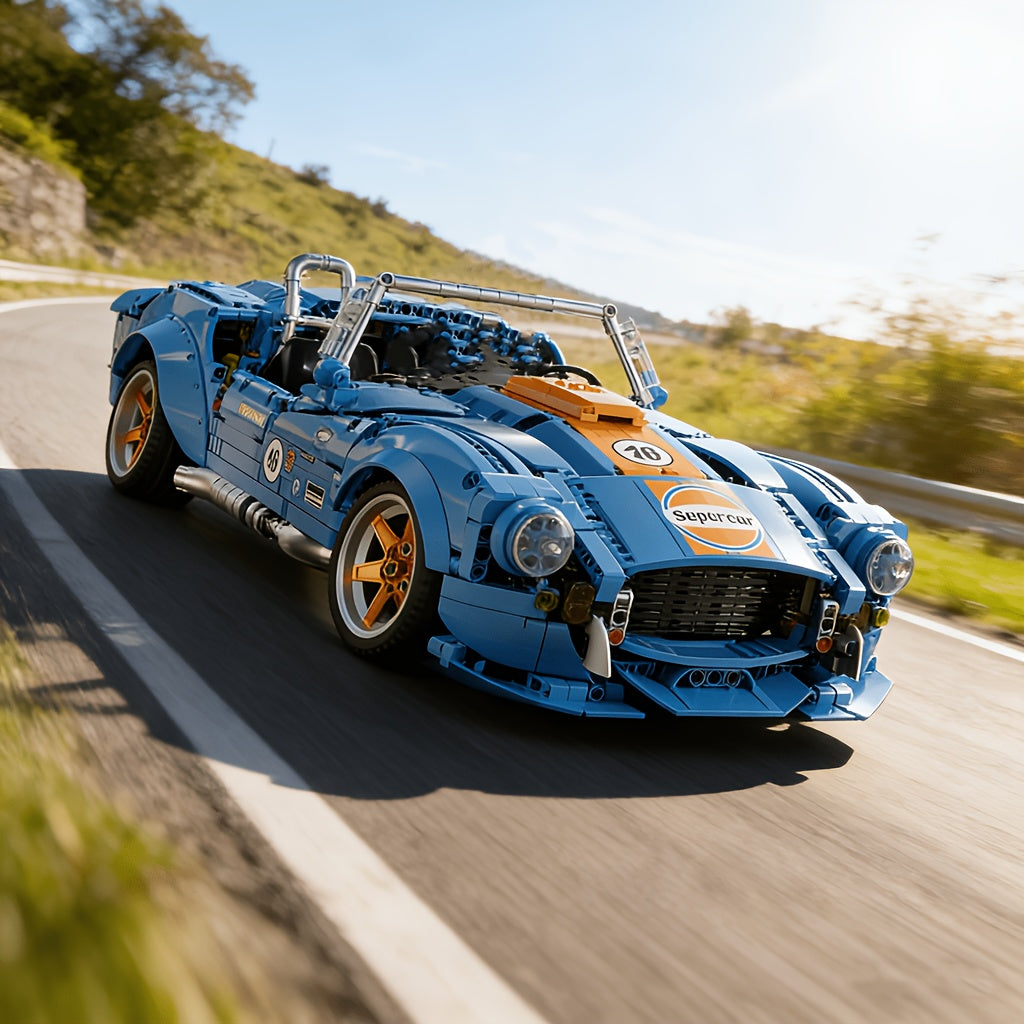 1:10 Scale 1800+pcs Collectible Supercar Building Block Gift Set, Assembly Model, Easy to Assemble, Simple Difficulty, Birthday Gift, Anniversary Gift, Suitable for Room Decoration