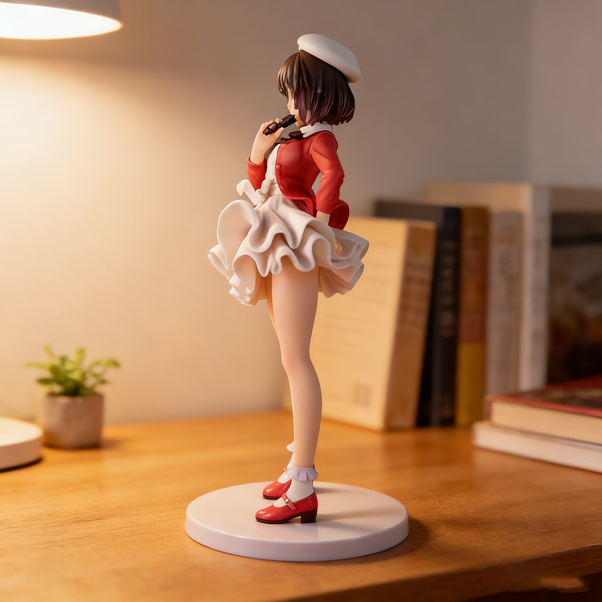 Japanese Anime Figure Collectible - Resin Standing Chibi Model with Base, Cute Desktop Decoration Suitable for, Office, Dorm Room, \u002F Use, Birthday Gift for & Anime Fans