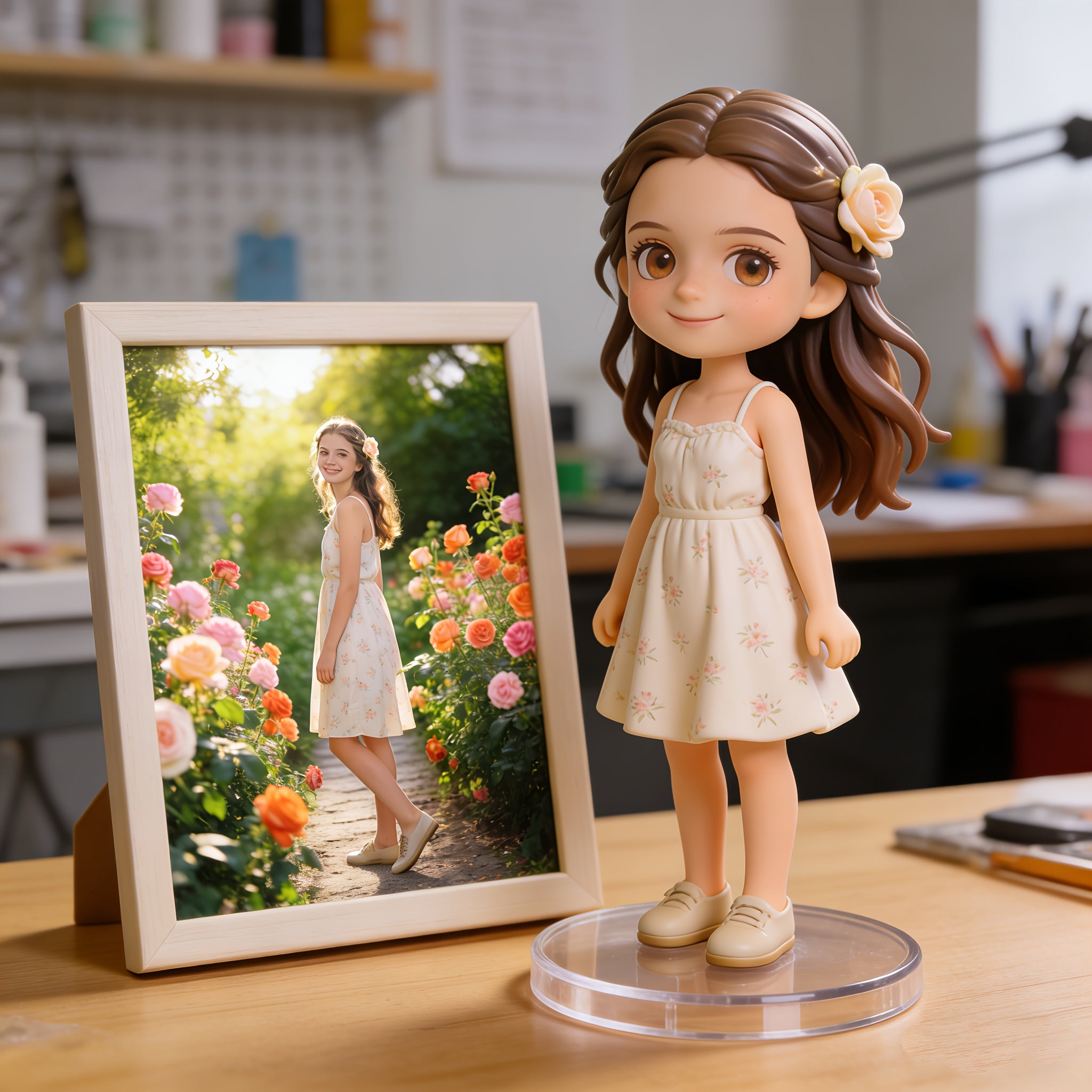 Personalized Figurine Dolls - Custom Name\u002FText\u002FNumber Gifts Suitable for Birthdays, Weddings, Graduation - Collectible Keepsakes for, Desktop Decor with Your Own - Wedding Presents & Mementos for Loved Ones