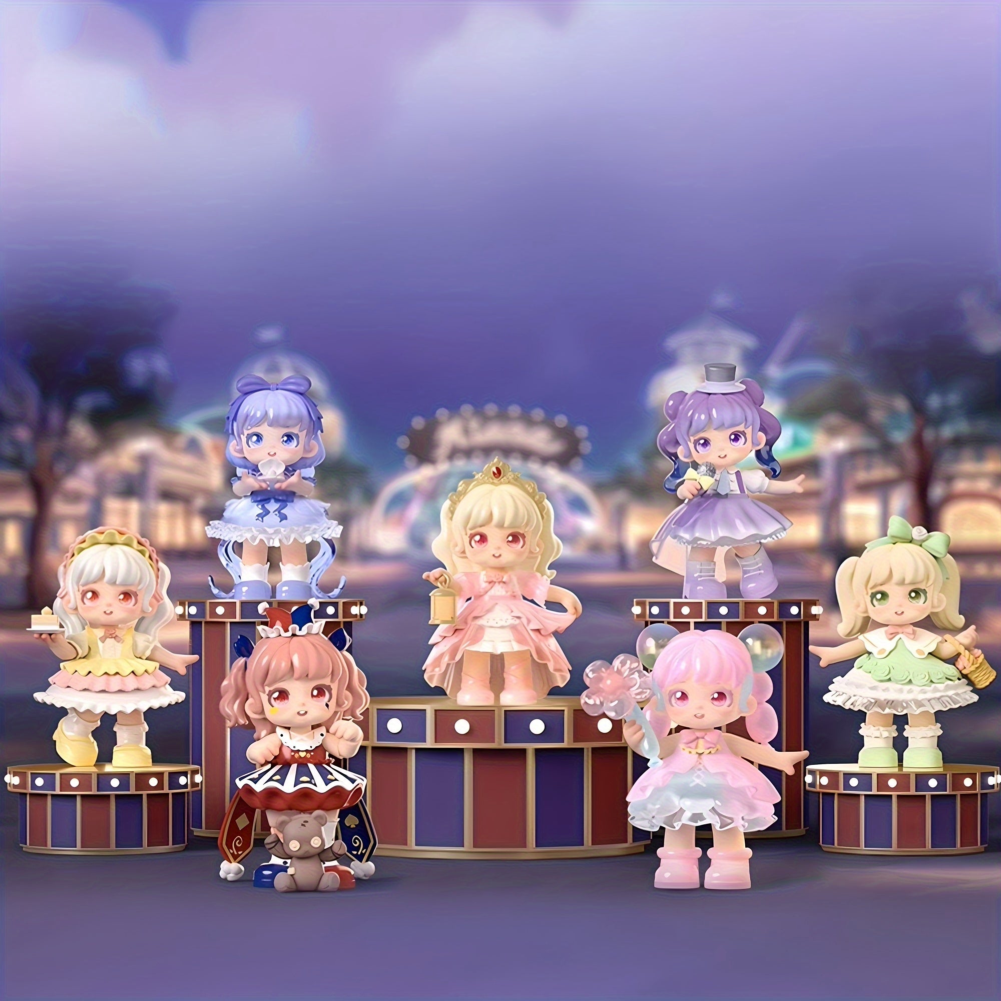 1 Random Single Piece Genuine Cute Doll- Mini Doll Series Desktop Ornament- Suitable for Birthday Gifts, Christmas& Halloween Decorations- Halloween Decorations, Best for Christmas