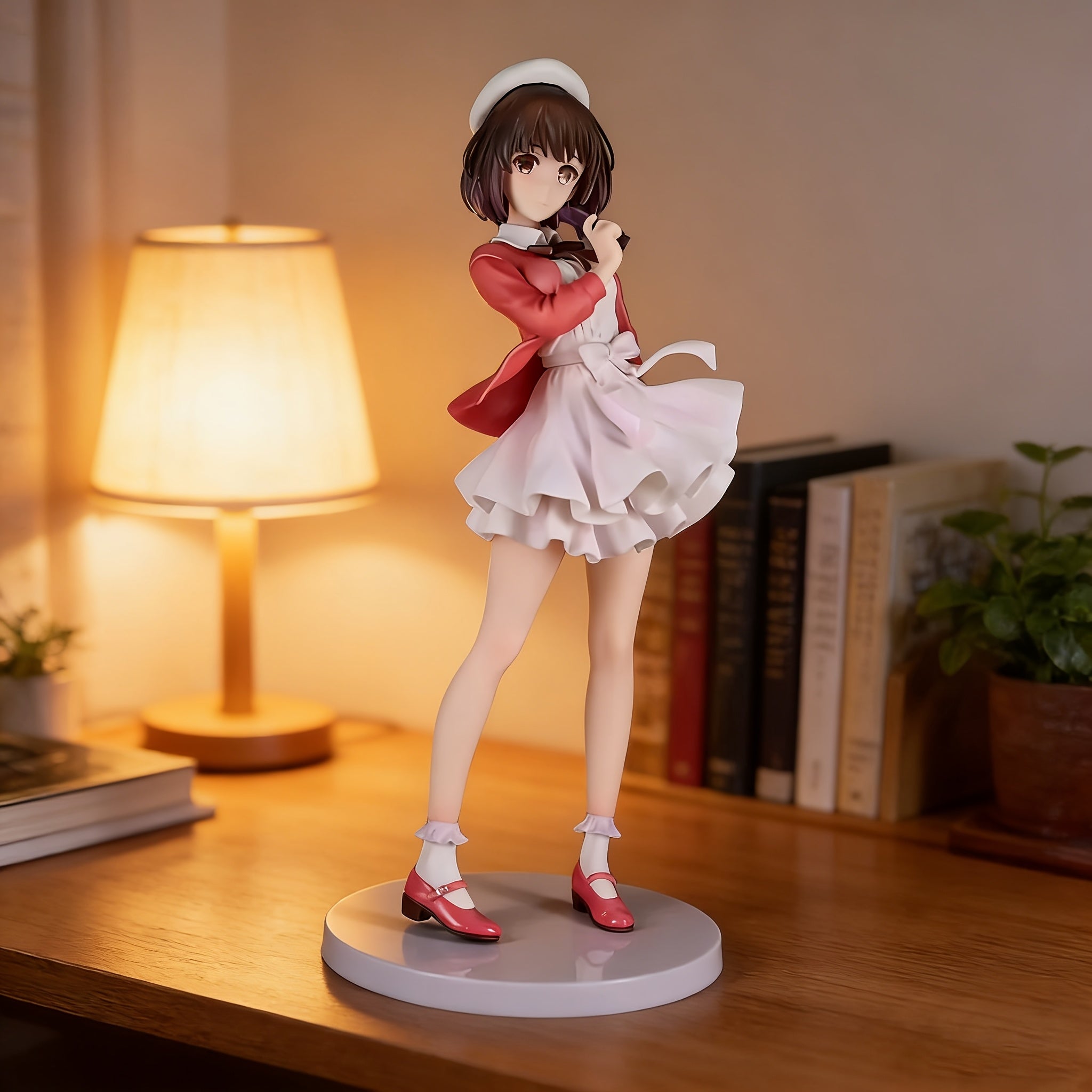 Japanese Anime Figure Collectible - Resin Standing Chibi Model with Base, Cute Desktop Decoration Suitable for, Office, Dorm Room, \u002F Use, Birthday Gift for & Anime Fans