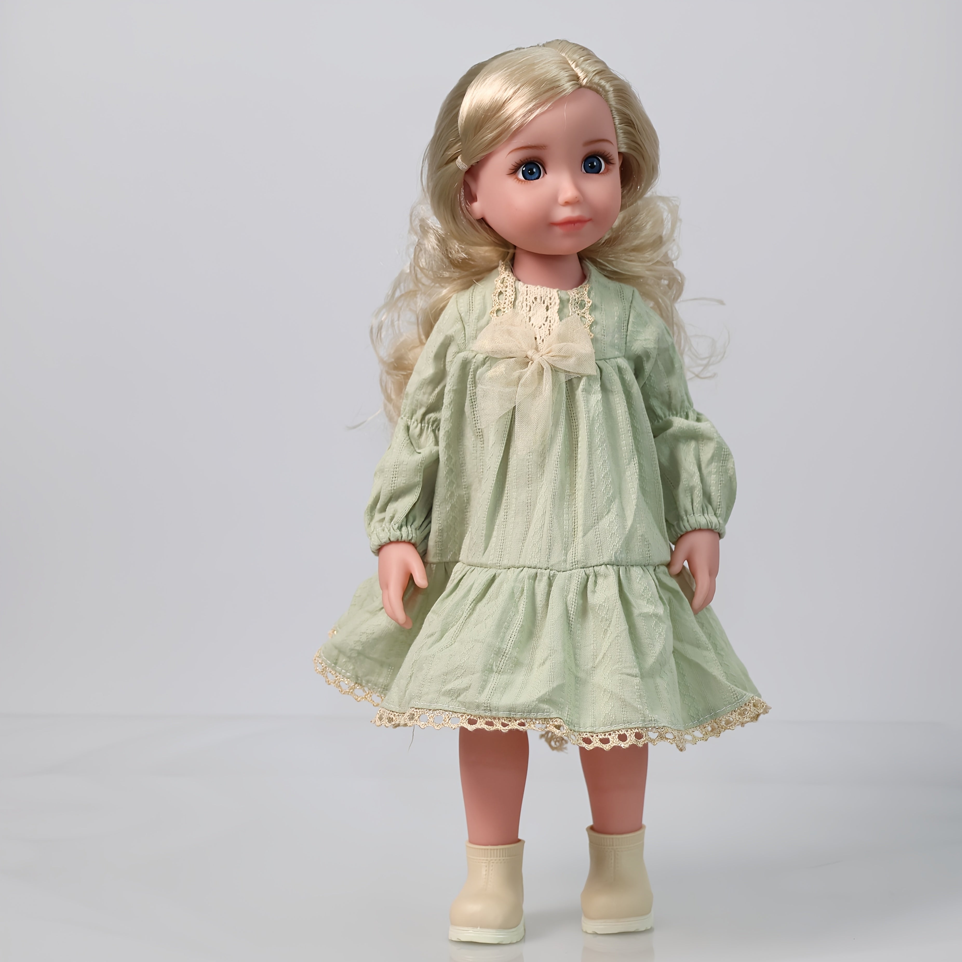 AKODEERD Girl Doll 15-Inch Anime Compatible Poseable Doll with Realistic Body, Movable Limbs & Outfit - Collectible Figure Suitable for Christmas Gifts, for Friends, for Display (Full Clothes & Shoes Included)