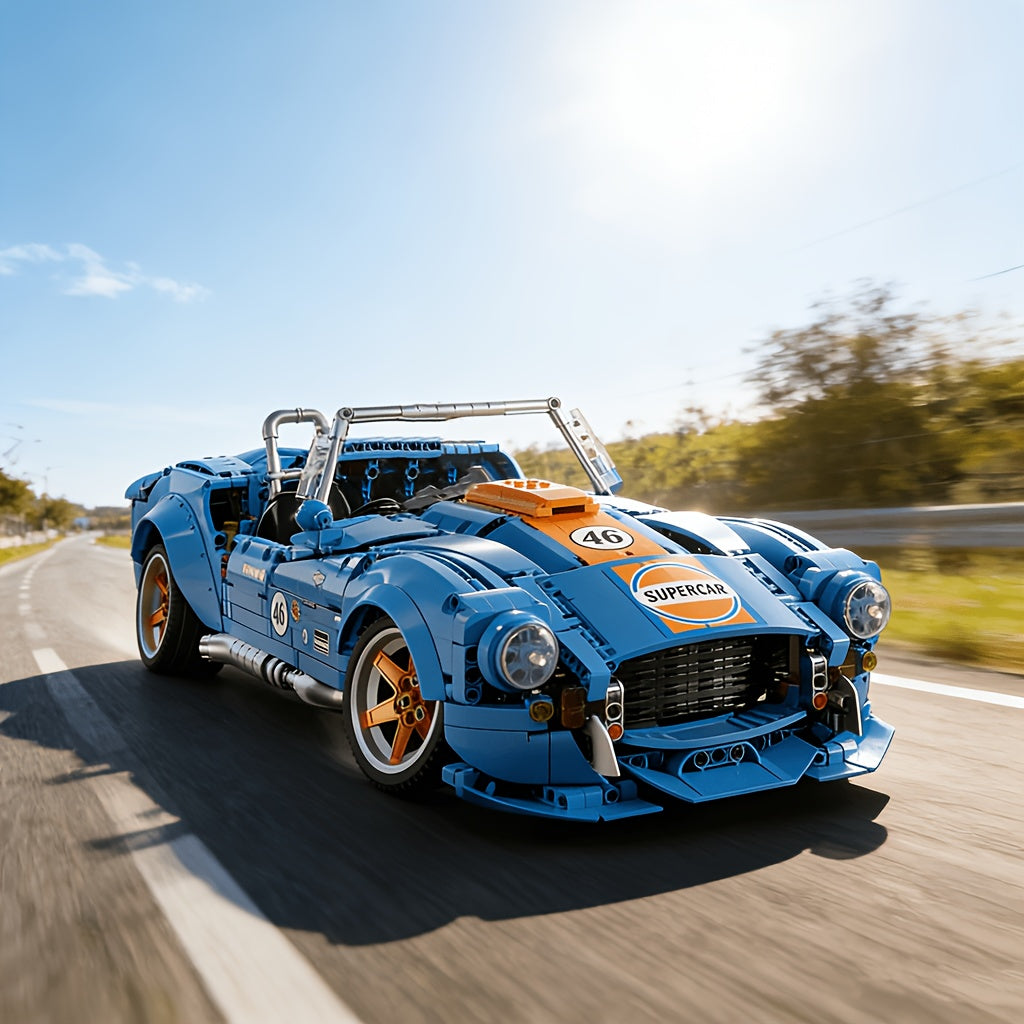 1:10 Scale 1800+pcs Collectible Supercar Building Block Gift Set, Assembly Model, Easy to Assemble, Simple Difficulty, Birthday Gift, Anniversary Gift, Suitable for Room Decoration