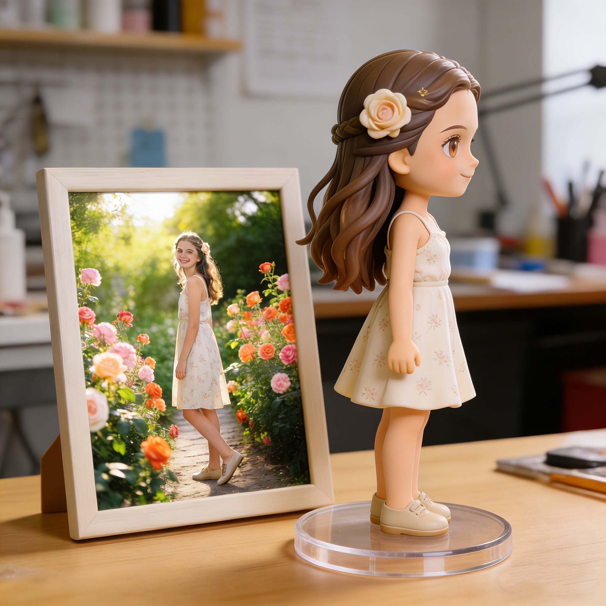 Personalized Figurine Dolls - Custom Name\u002FText\u002FNumber Gifts Suitable for Birthdays, Weddings, Graduation - Collectible Keepsakes for, Desktop Decor with Your Own - Wedding Presents & Mementos for Loved Ones