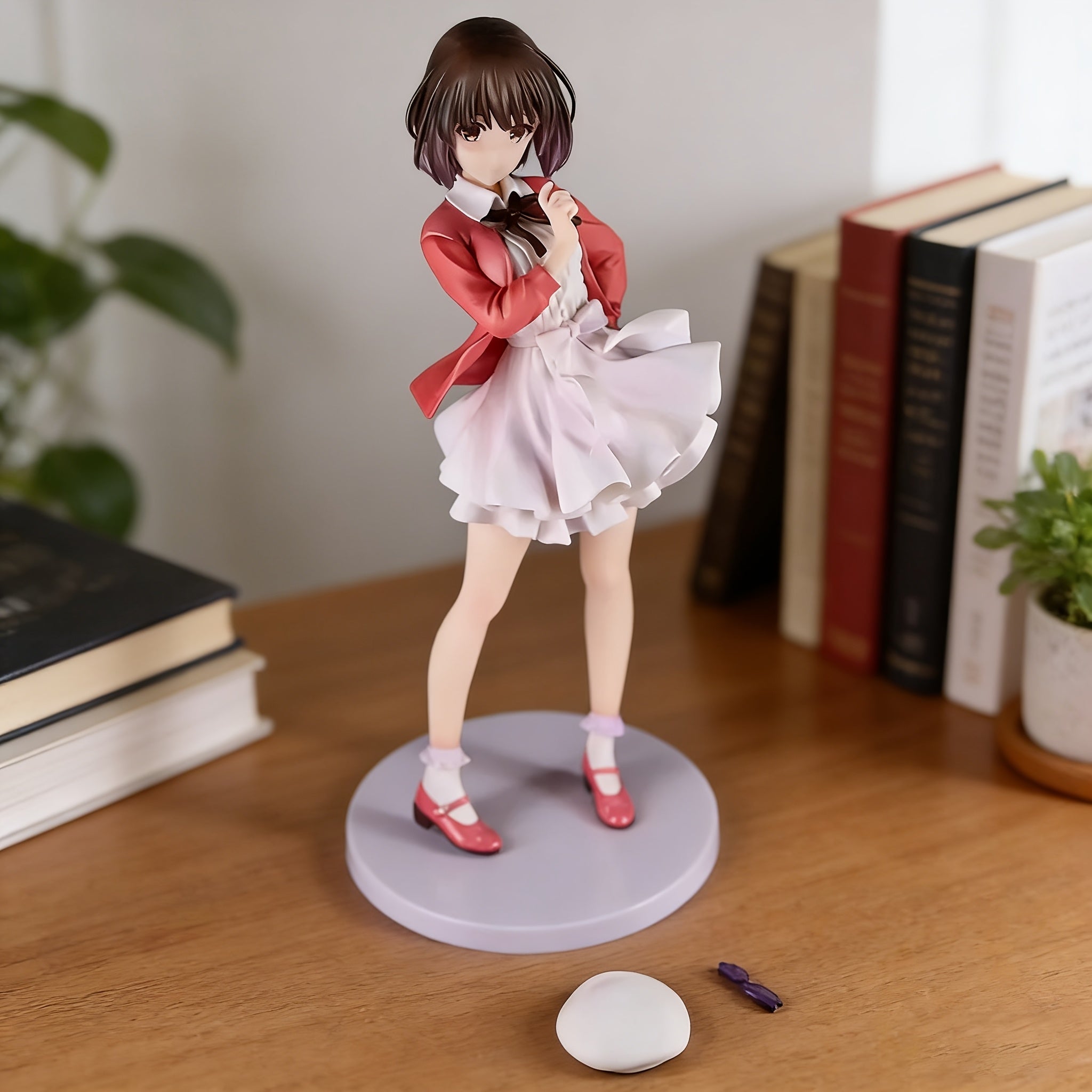 Japanese Anime Figure Collectible - Resin Standing Chibi Model with Base, Cute Desktop Decoration Suitable for, Office, Dorm Room, \u002F Use, Birthday Gift for & Anime Fans