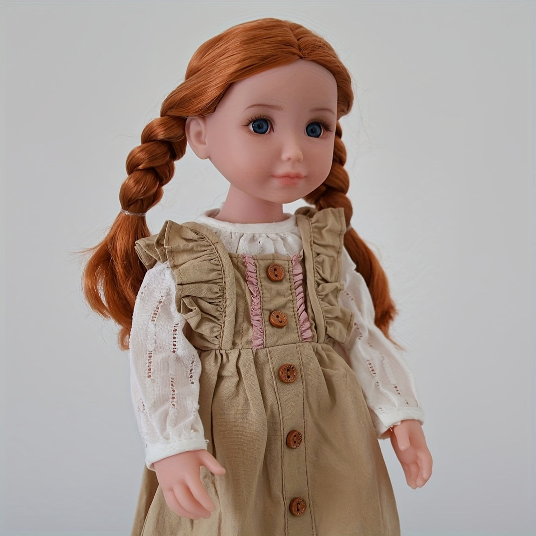 17-Inch Princess Doll with a Full Vinyl Body, Movable Limbs, And The Ability to Stand Easily, Dressed in Exquisite Clothing, Perfect As a Toy for Girls And a Christmas Gift
