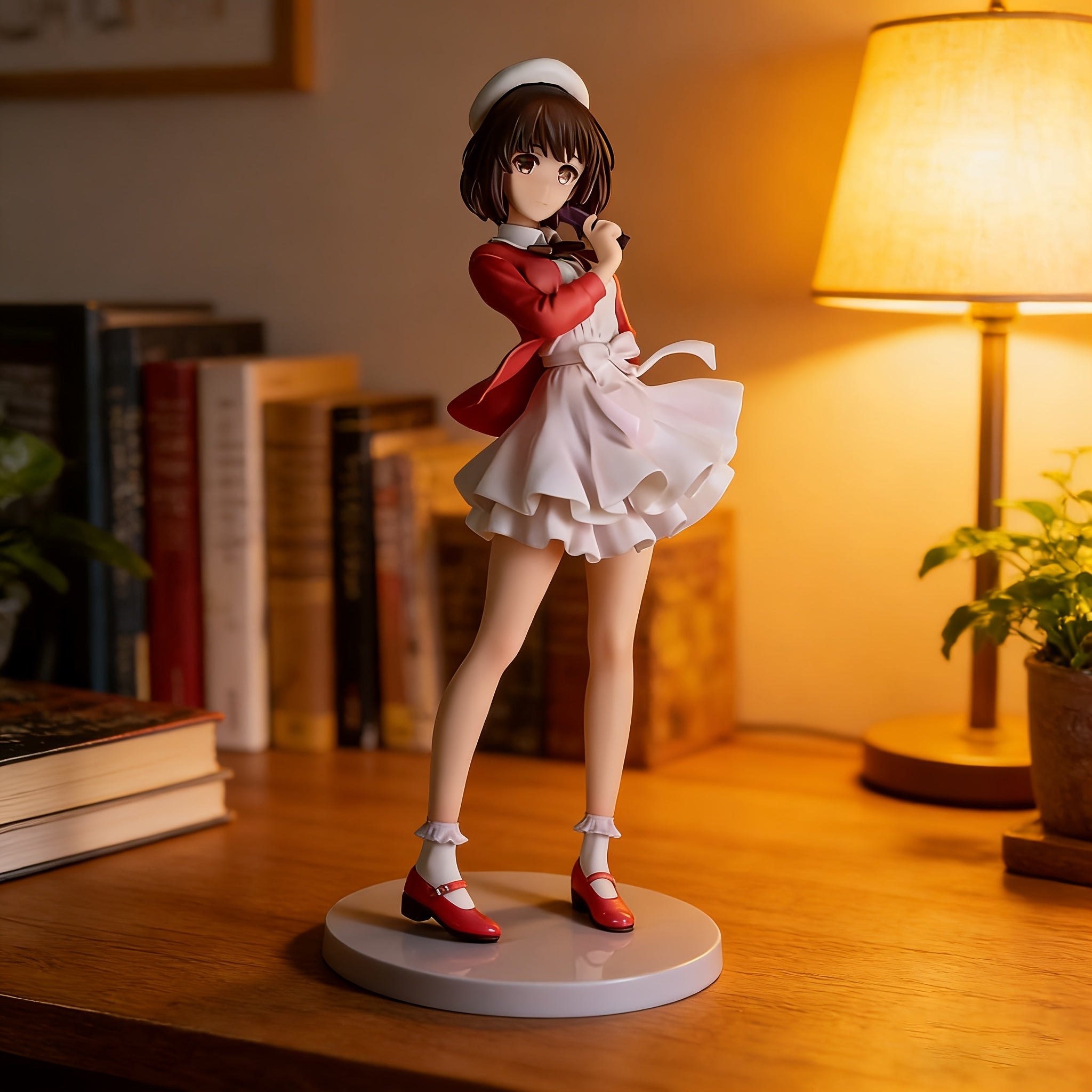Japanese Anime Figure Collectible - Resin Standing Chibi Model with Base, Cute Desktop Decoration Suitable for, Office, Dorm Room, \u002F Use, Birthday Gift for & Anime Fans