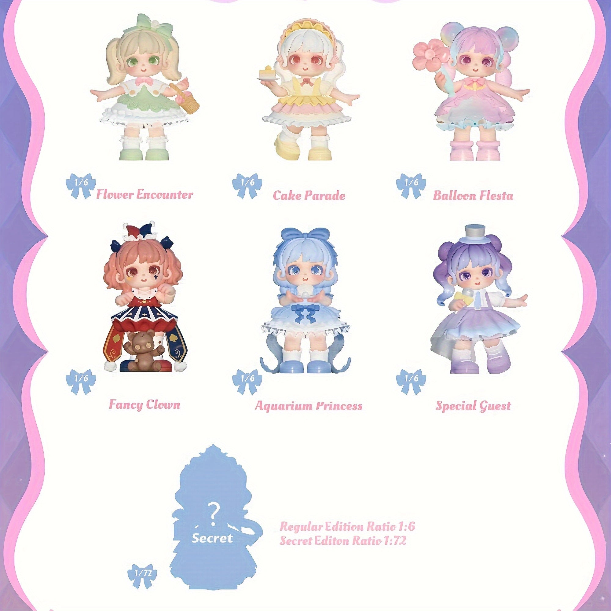 1 Random Single Piece Genuine Cute Doll- Mini Doll Series Desktop Ornament- Suitable for Birthday Gifts, Christmas& Halloween Decorations- Halloween Decorations, Best for Christmas