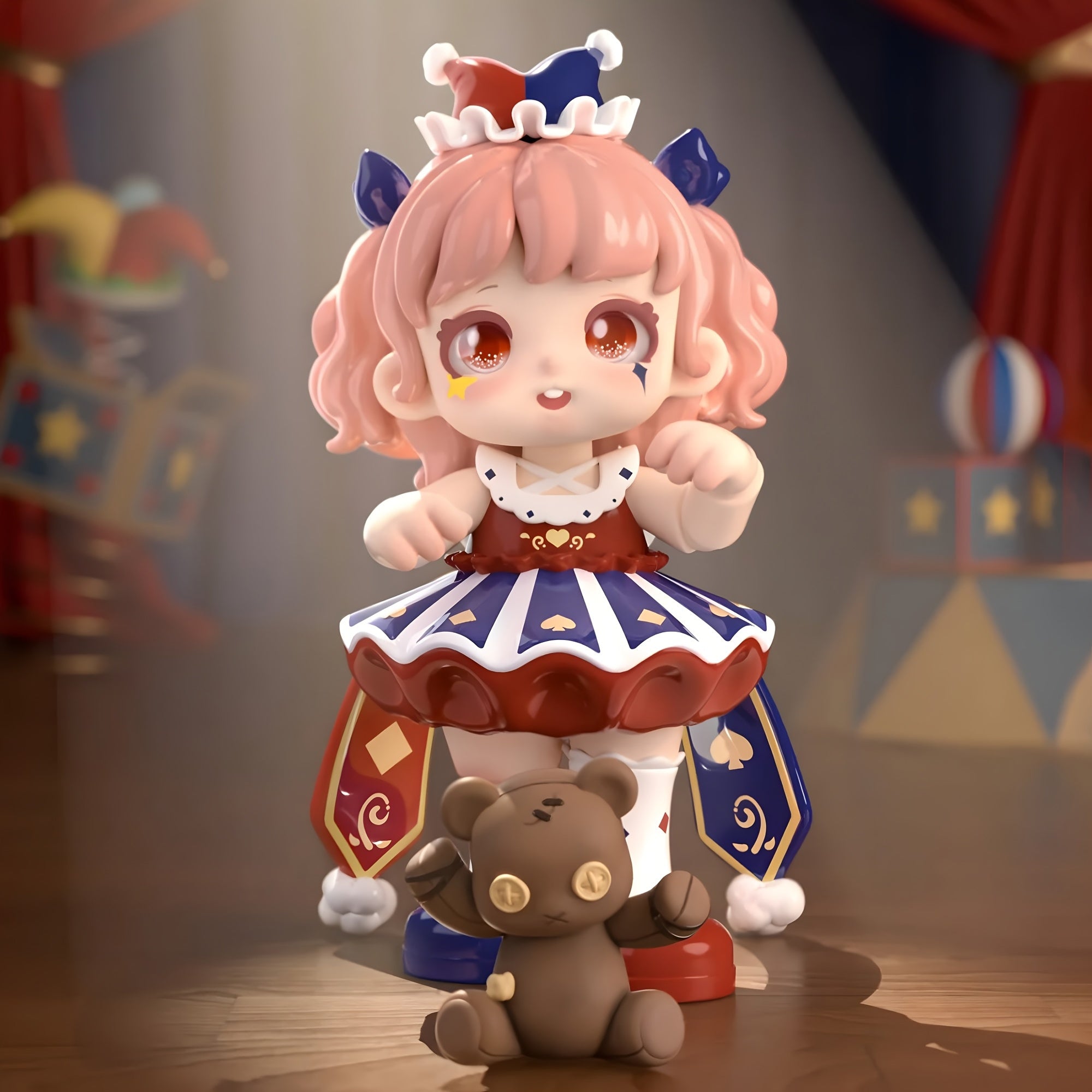 1 Random Single Piece Genuine Cute Doll- Mini Doll Series Desktop Ornament- Suitable for Birthday Gifts, Christmas& Halloween Decorations- Halloween Decorations, Best for Christmas