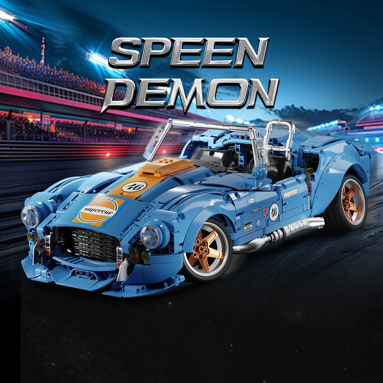 1:10 Scale 1800+pcs Collectible Supercar Building Block Gift Set, Assembly Model, Easy to Assemble, Simple Difficulty, Birthday Gift, Anniversary Gift, Suitable for Room Decoration