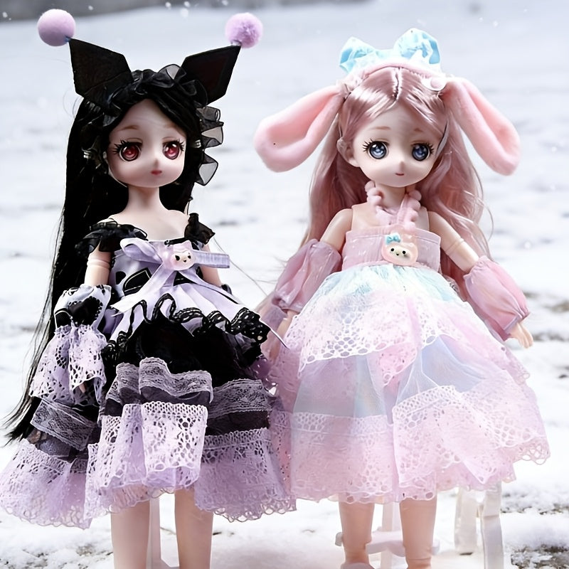 Sanrio dress-up Cinnamoroll, Kuromi, Melody, Pompompurin 2 birthday gift set