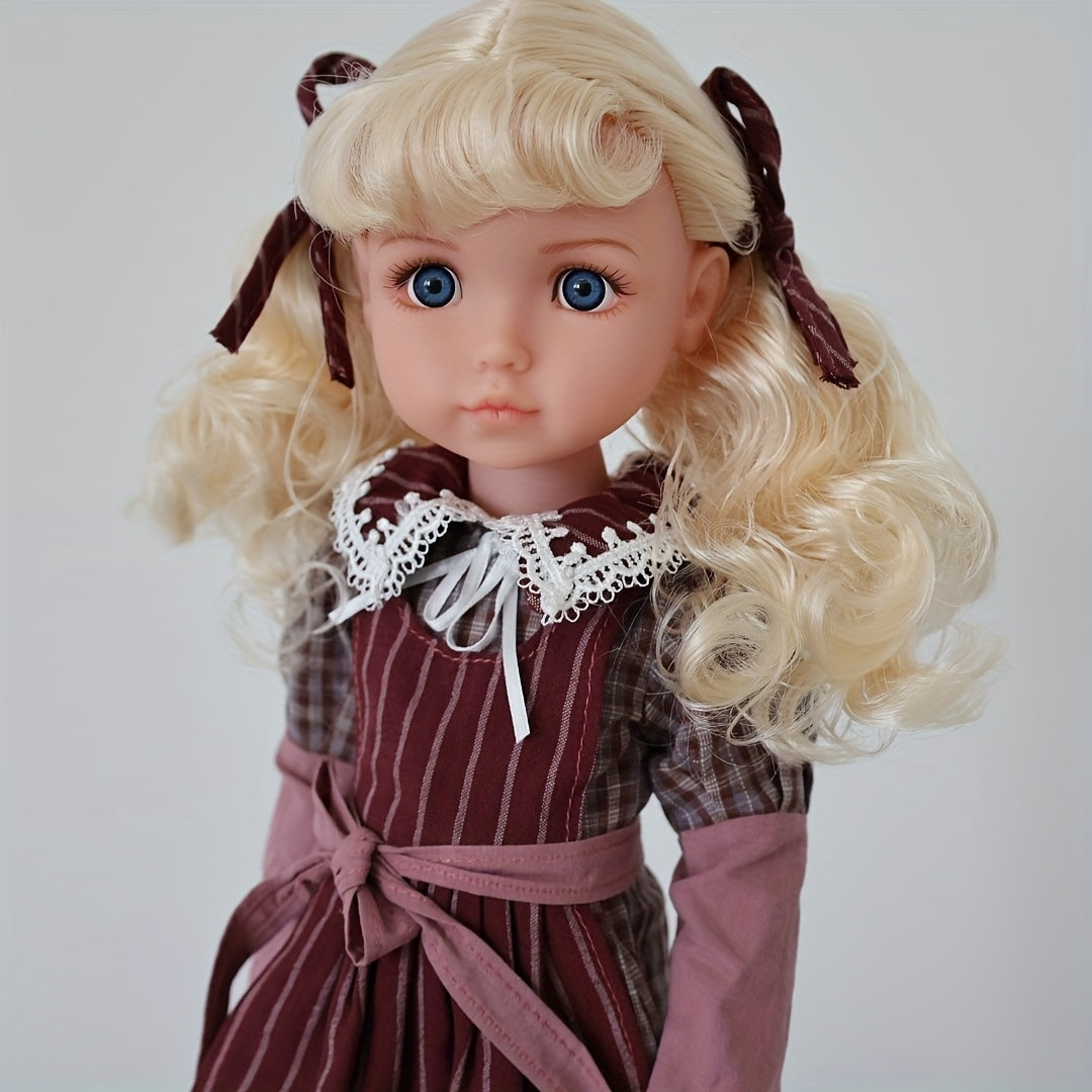 17-Inch Princess Doll with a Full Vinyl Body, Movable Limbs, And The Ability to Stand Easily, Dressed in Exquisite Clothing, Perfect As a Toy for Girls And a Christmas Gift