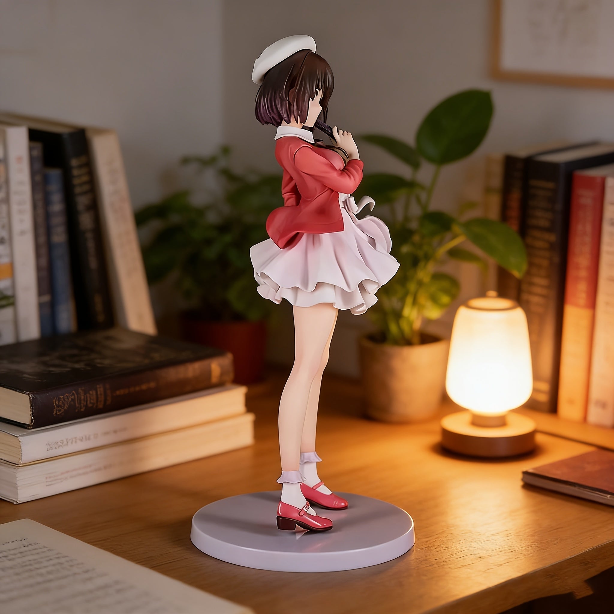 Japanese Anime Figure Collectible - Resin Standing Chibi Model with Base, Cute Desktop Decoration Suitable for, Office, Dorm Room, \u002F Use, Birthday Gift for & Anime Fans