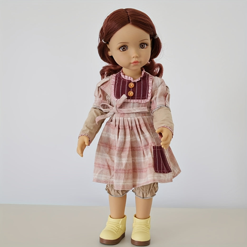 17-Inch Princess Doll with a Full Vinyl Body, Movable Limbs, And The Ability to Stand Easily, Dressed in Exquisite Clothing, Perfect As a Toy for Girls And a Christmas Gift