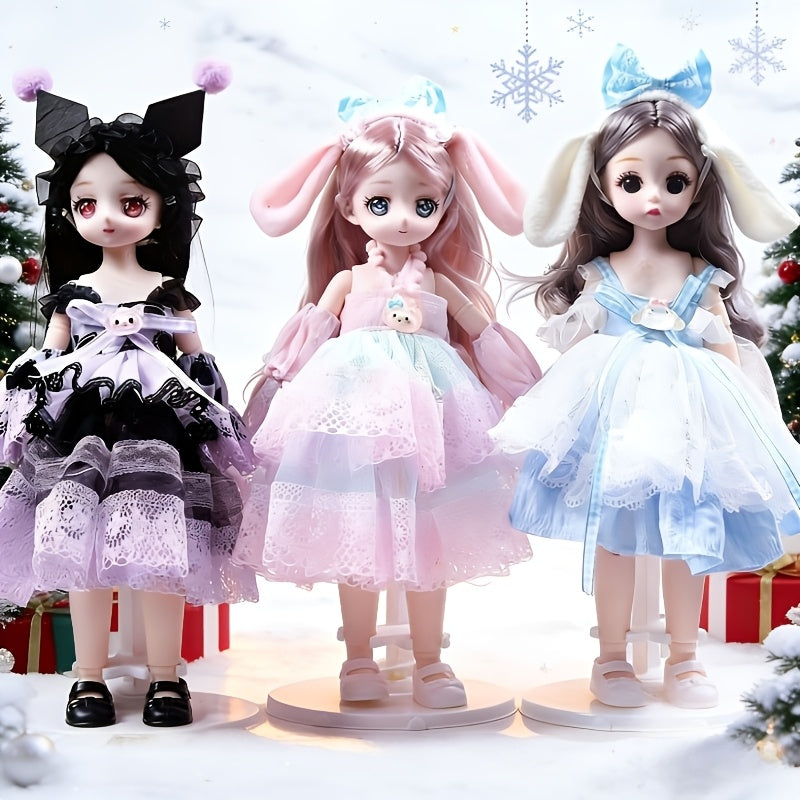 Sanrio dress-up Cinnamoroll, Kuromi, Melody, Pompompurin 2 birthday gift set